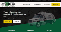 Desktop Screenshot of ddtrashservice.com